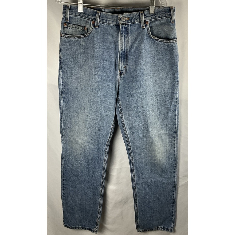 Levi's‎ 505 Vintage Men's 36x32 Light Wash Jeans Made In USA Straight Leg Denim